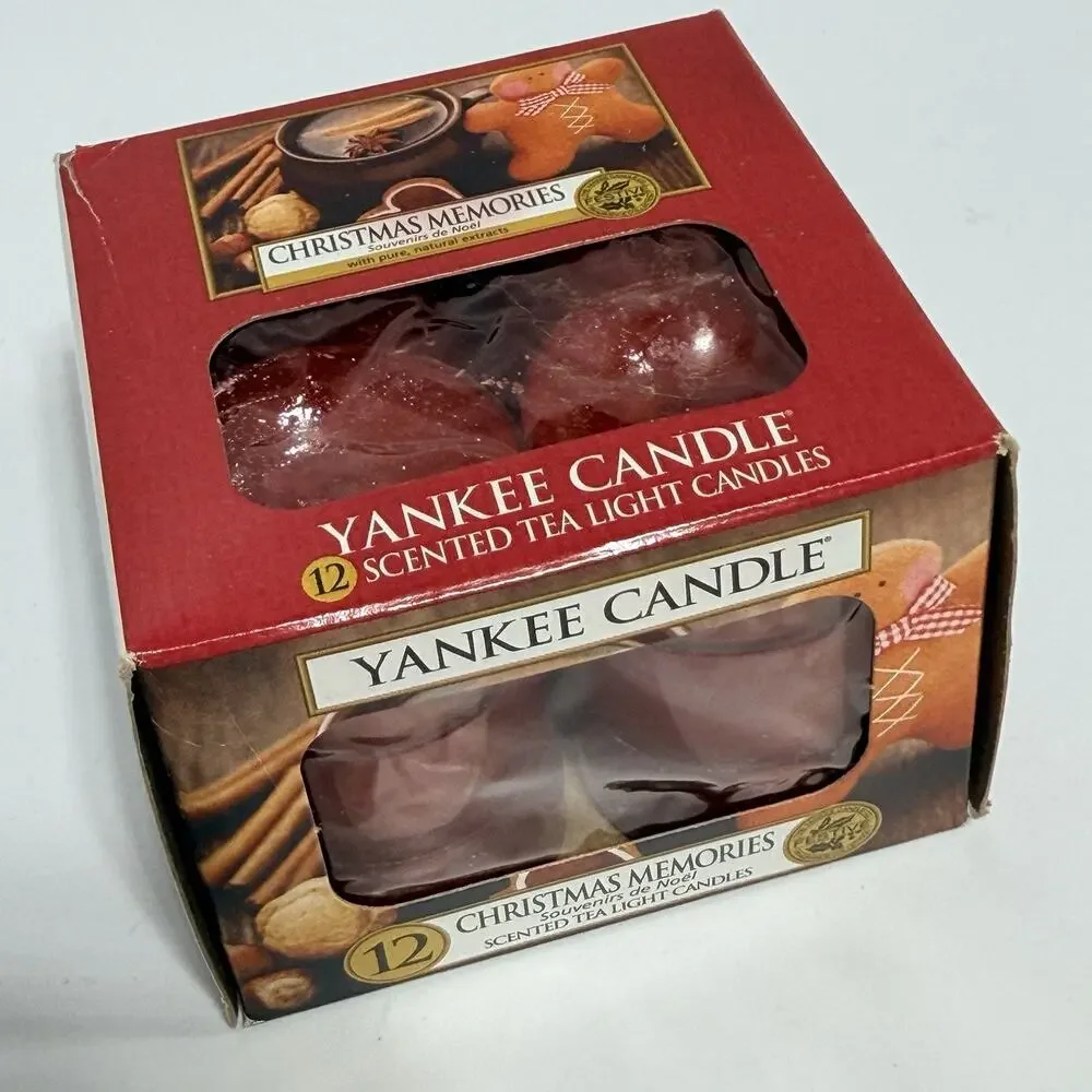 Yankee Candle Christmas Memories 12 Tea Light Candles Discontinued RARE NEW